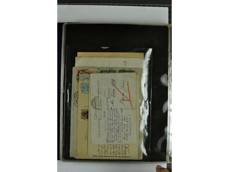 1918/41, rund 150 Briefe und Karten, dabei Feldpost Freiheitskrieg 1918/20, provisorische Stempel, Reco, Zensur, Flugpostbrie