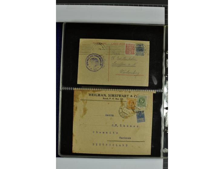 1918/41, rund 150 Briefe und Karten, dabei Feldpost Freiheitskrieg 1918/20, provisorische Stempel, Reco, Zensur, Flugpostbrie