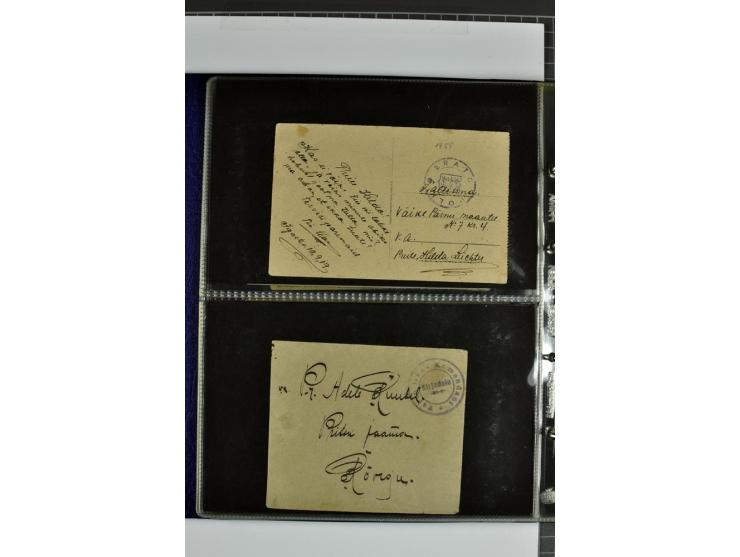 1918/41, rund 150 Briefe und Karten, dabei Feldpost Freiheitskrieg 1918/20, provisorische Stempel, Reco, Zensur, Flugpostbrie