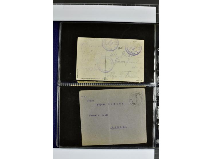 1918/41, rund 150 Briefe und Karten, dabei Feldpost Freiheitskrieg 1918/20, provisorische Stempel, Reco, Zensur, Flugpostbrie