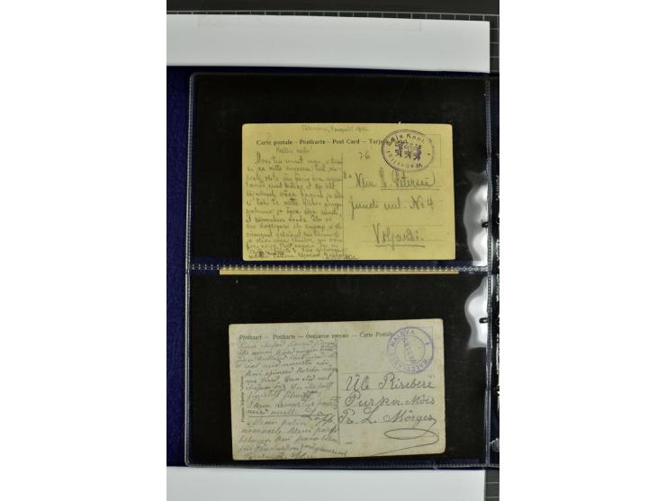 1918/41, rund 150 Briefe und Karten, dabei Feldpost Freiheitskrieg 1918/20, provisorische Stempel, Reco, Zensur, Flugpostbrie