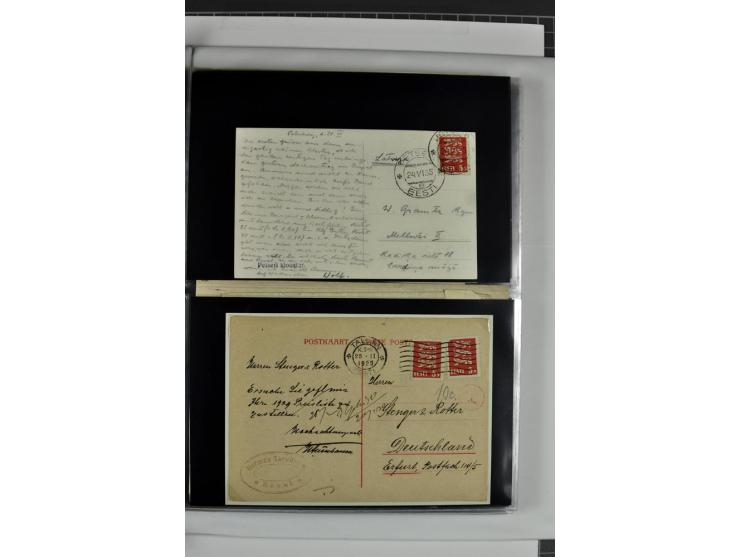 1918/41, rund 150 Briefe und Karten, dabei Feldpost Freiheitskrieg 1918/20, provisorische Stempel, Reco, Zensur, Flugpostbrie