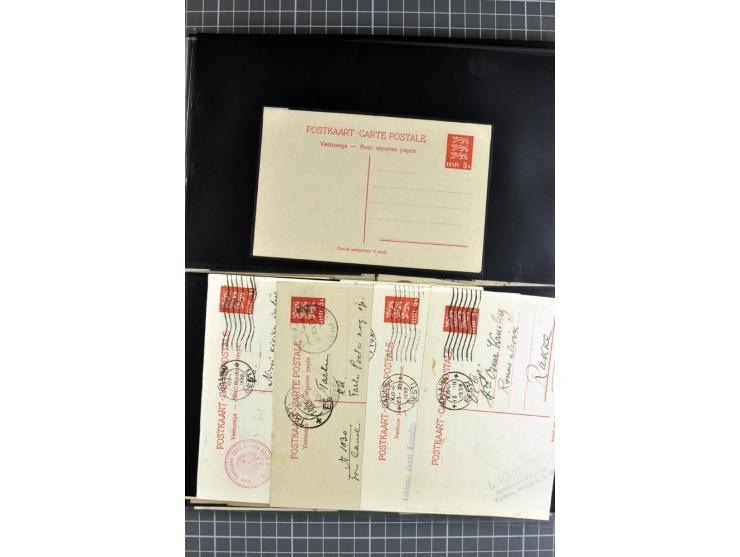 1923/40, Ganzsachensammlung ungebraucht und gestempelt, in beiden Erhaltungen gesammelt, dabei DuB1 ungebraucht und gestempel
