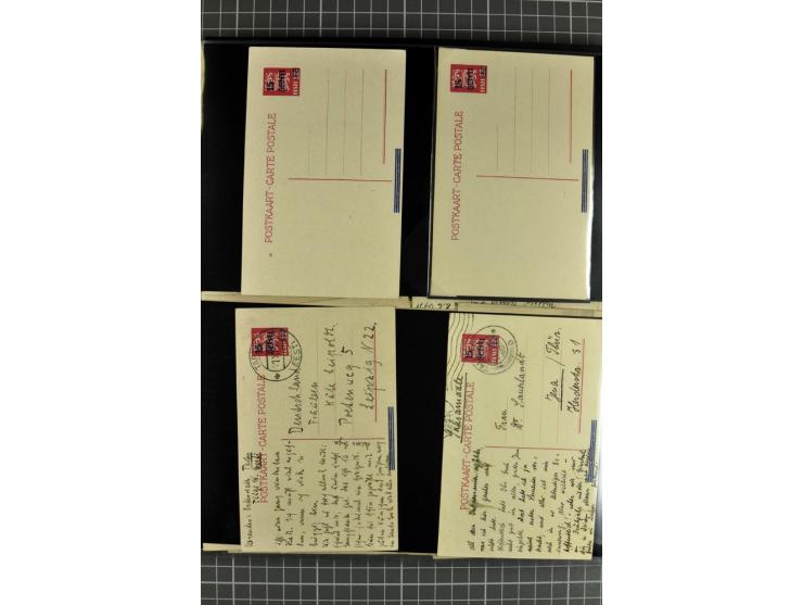1923/40, Ganzsachensammlung ungebraucht und gestempelt, in beiden Erhaltungen gesammelt, dabei DuB1 ungebraucht und gestempel