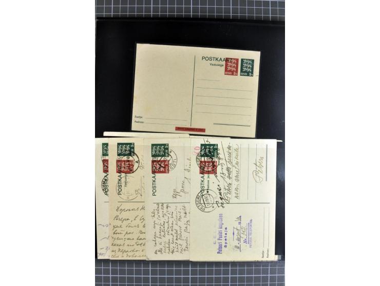 1923/40, Ganzsachensammlung ungebraucht und gestempelt, in beiden Erhaltungen gesammelt, dabei DuB1 ungebraucht und gestempel