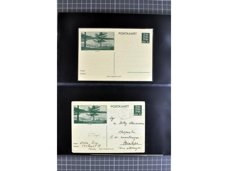 1923/40, Ganzsachensammlung ungebraucht und gestempelt, in beiden Erhaltungen gesammelt, dabei DuB1 ungebraucht und gestempel