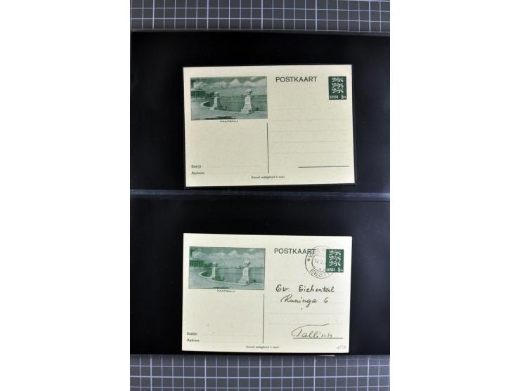 1923/40, Ganzsachensammlung ungebraucht und gestempelt, in beiden Erhaltungen gesammelt, dabei DuB1 ungebraucht und gestempel