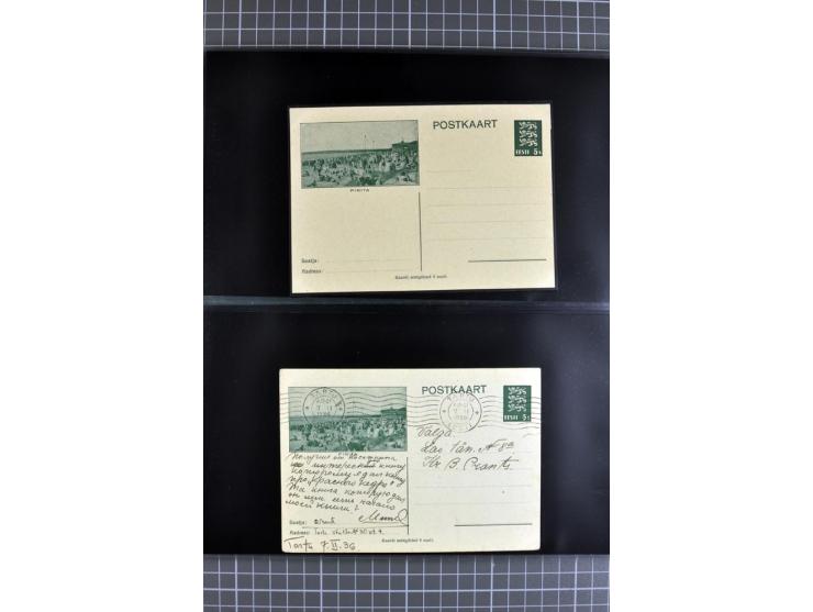 1923/40, Ganzsachensammlung ungebraucht und gestempelt, in beiden Erhaltungen gesammelt, dabei DuB1 ungebraucht und gestempel