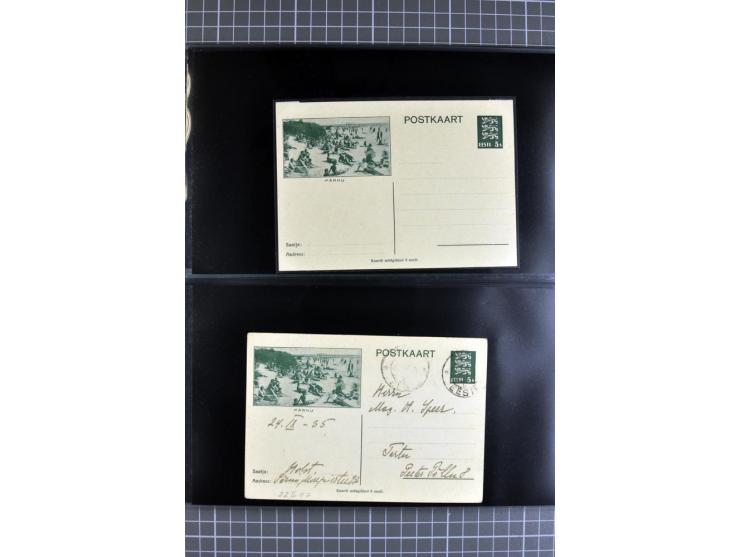 1923/40, Ganzsachensammlung ungebraucht und gestempelt, in beiden Erhaltungen gesammelt, dabei DuB1 ungebraucht und gestempel