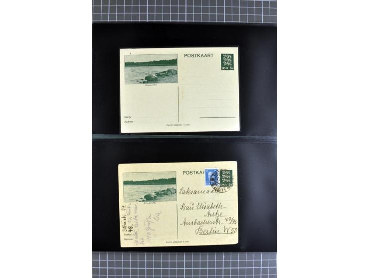 1923/40, Ganzsachensammlung ungebraucht und gestempelt, in beiden Erhaltungen gesammelt, dabei DuB1 ungebraucht und gestempel