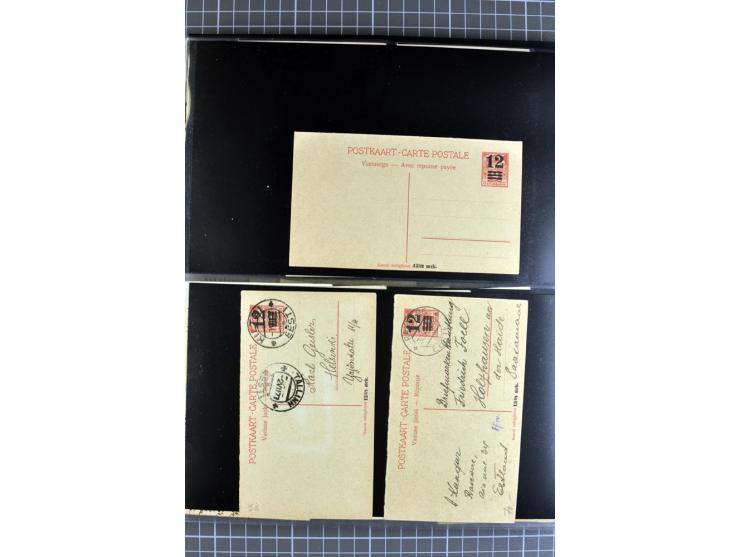 1923/40, Ganzsachensammlung ungebraucht und gestempelt, in beiden Erhaltungen gesammelt, dabei DuB1 ungebraucht und gestempel