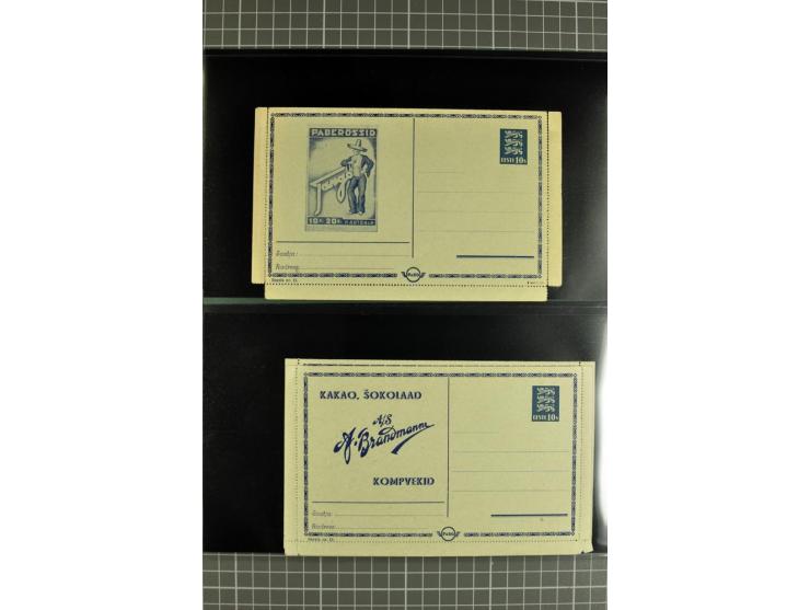 1923/40, Ganzsachensammlung ungebraucht und gestempelt, in beiden Erhaltungen gesammelt, dabei DuB1 ungebraucht und gestempel