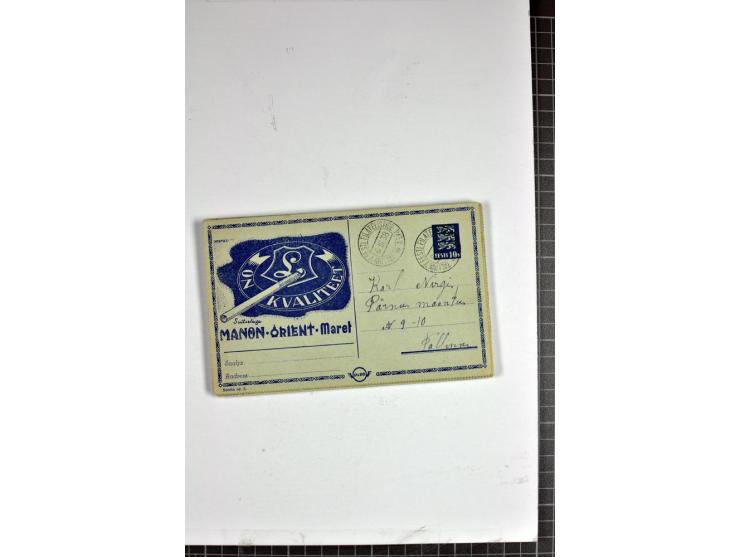1937, PARO-Kartenbriefe, 12 Stück gebraucht, dabei Ersttagsstempel und Letzttagsstempel (als Reco), mit und ohne Inlets, dazu