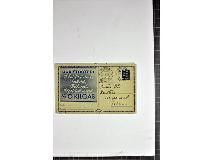 1937, PARO-Kartenbriefe, 12 Stück gebraucht, dabei Ersttagsstempel und Letzttagsstempel (als Reco), mit und ohne Inlets, dazu