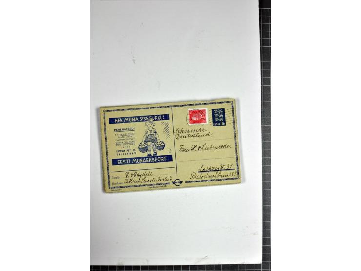 1937, PARO-Kartenbriefe, 12 Stück gebraucht, dabei Ersttagsstempel und Letzttagsstempel (als Reco), mit und ohne Inlets, dazu