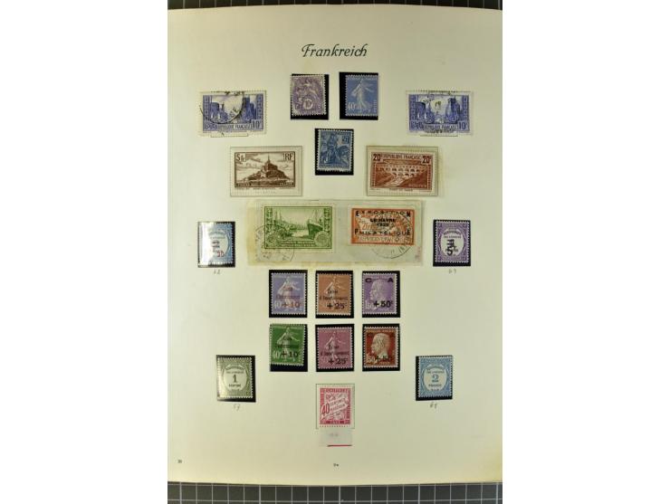 1849/1980, postfrische, ungebrauchte und gestempelte reichhaltige Sammlung mit u.a. Mi.-Nr. 1, 2, 5, 7, 8, 17, 32, 128-35, Bl