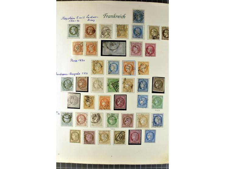 1849/1980, postfrische, ungebrauchte und gestempelte reichhaltige Sammlung mit u.a. Mi.-Nr. 1, 2, 5, 7, 8, 17, 32, 128-35, Bl