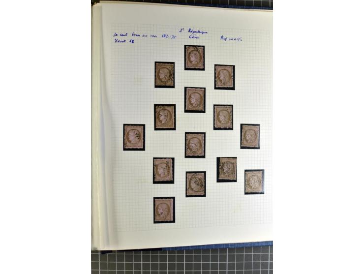 1849/1950 (ca.), gestempelter Bestand in 6 Alben mit einigen tausend Werten ab Ceres einschließlich Auslandspostämter und Kol
