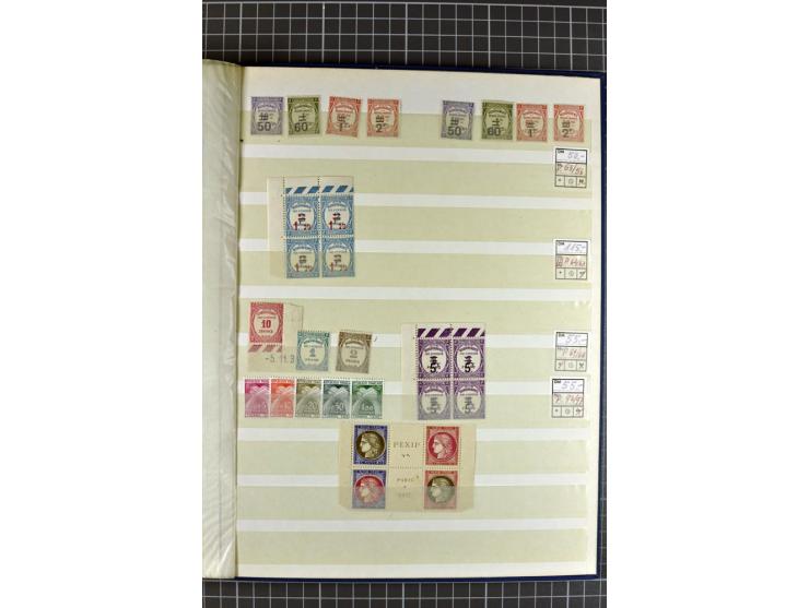 1849)1975 (ca.), postfrischer, ungebrauchter und gestempelter Lagerbestand in 9 Steckbüchern und 5 Bogenmappen, dabei bessere
