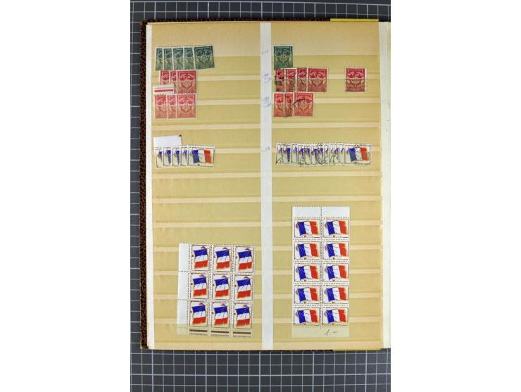 1849)1975 (ca.), postfrischer, ungebrauchter und gestempelter Lagerbestand in 9 Steckbüchern und 5 Bogenmappen, dabei bessere