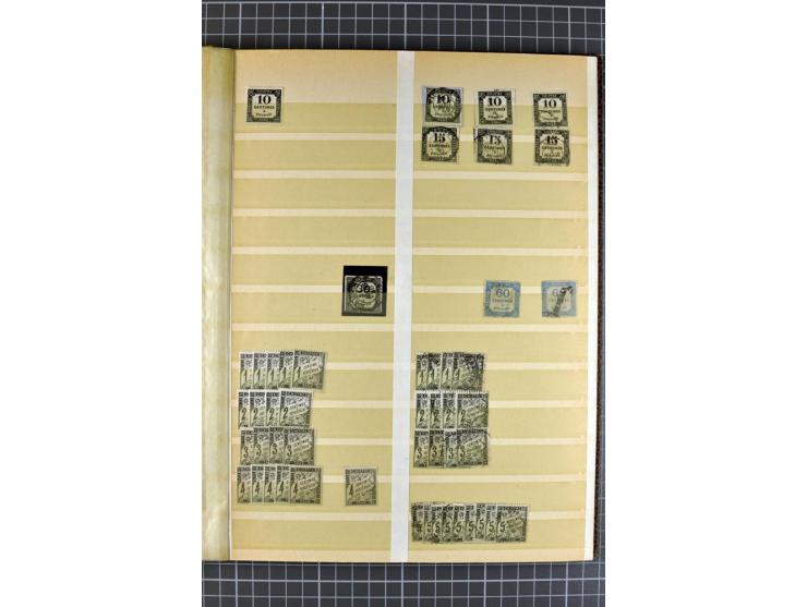 1849)1975 (ca.), postfrischer, ungebrauchter und gestempelter Lagerbestand in 9 Steckbüchern und 5 Bogenmappen, dabei bessere