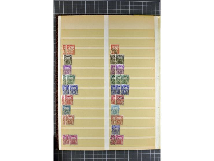 1849)1975 (ca.), postfrischer, ungebrauchter und gestempelter Lagerbestand in 9 Steckbüchern und 5 Bogenmappen, dabei bessere