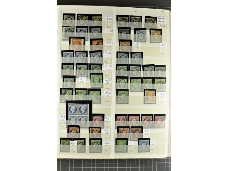 1849)1975 (ca.), postfrischer, ungebrauchter und gestempelter Lagerbestand in 9 Steckbüchern und 5 Bogenmappen, dabei bessere