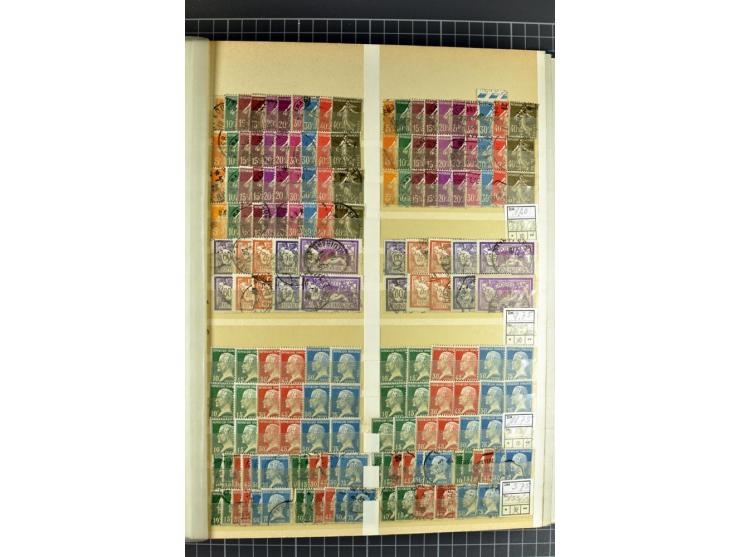 1849)1975 (ca.), postfrischer, ungebrauchter und gestempelter Lagerbestand in 9 Steckbüchern und 5 Bogenmappen, dabei bessere