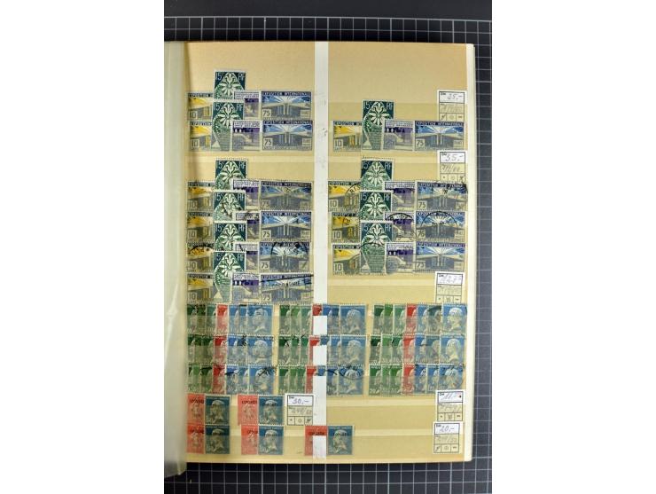 1849)1975 (ca.), postfrischer, ungebrauchter und gestempelter Lagerbestand in 9 Steckbüchern und 5 Bogenmappen, dabei bessere