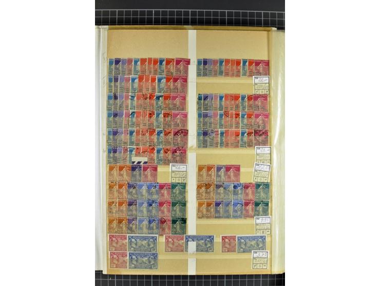 1849)1975 (ca.), postfrischer, ungebrauchter und gestempelter Lagerbestand in 9 Steckbüchern und 5 Bogenmappen, dabei bessere