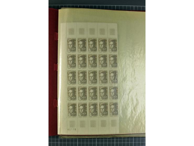 1849)1975 (ca.), postfrischer, ungebrauchter und gestempelter Lagerbestand in 9 Steckbüchern und 5 Bogenmappen, dabei bessere