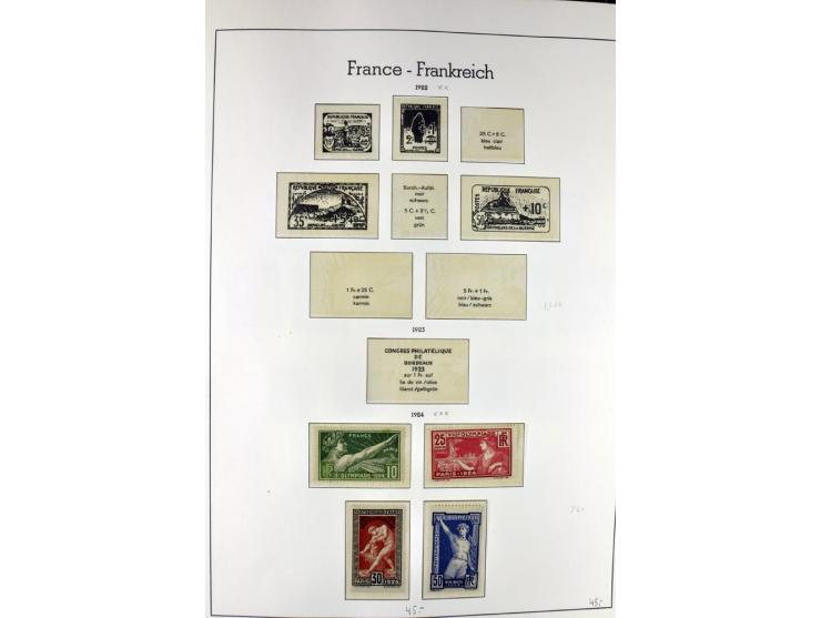 1849/1980(ca.), interessante Partie von Sammlungen, dabei ein guter Teil ungebrauchter und postfrischer Werte wie Mi.-Nr. 248