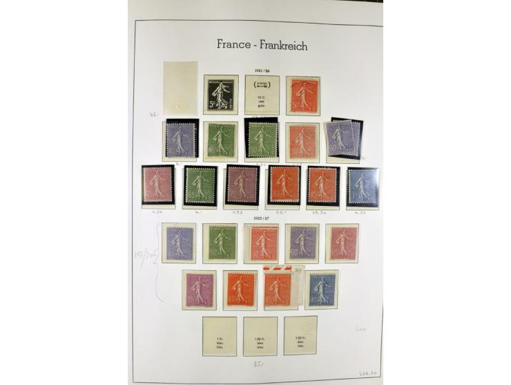 1849/1980(ca.), interessante Partie von Sammlungen, dabei ein guter Teil ungebrauchter und postfrischer Werte wie Mi.-Nr. 248