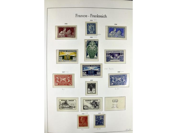 1849/1980(ca.), interessante Partie von Sammlungen, dabei ein guter Teil ungebrauchter und postfrischer Werte wie Mi.-Nr. 248