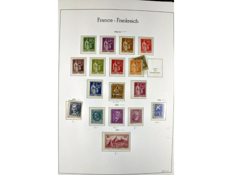 1849/1980(ca.), interessante Partie von Sammlungen, dabei ein guter Teil ungebrauchter und postfrischer Werte wie Mi.-Nr. 248