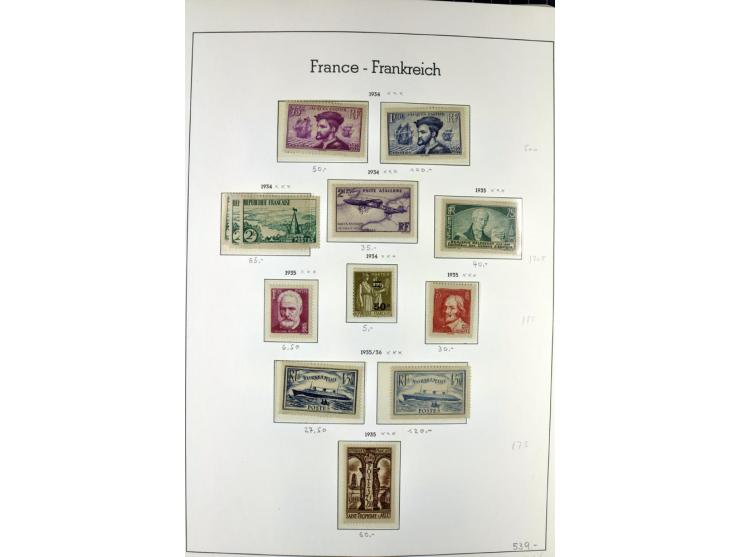 1849/1980(ca.), interessante Partie von Sammlungen, dabei ein guter Teil ungebrauchter und postfrischer Werte wie Mi.-Nr. 248