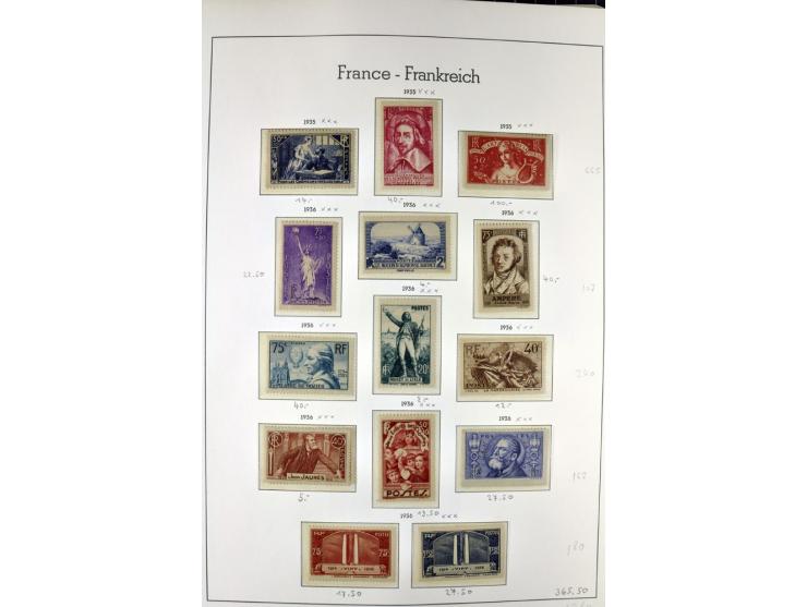 1849/1980(ca.), interessante Partie von Sammlungen, dabei ein guter Teil ungebrauchter und postfrischer Werte wie Mi.-Nr. 248