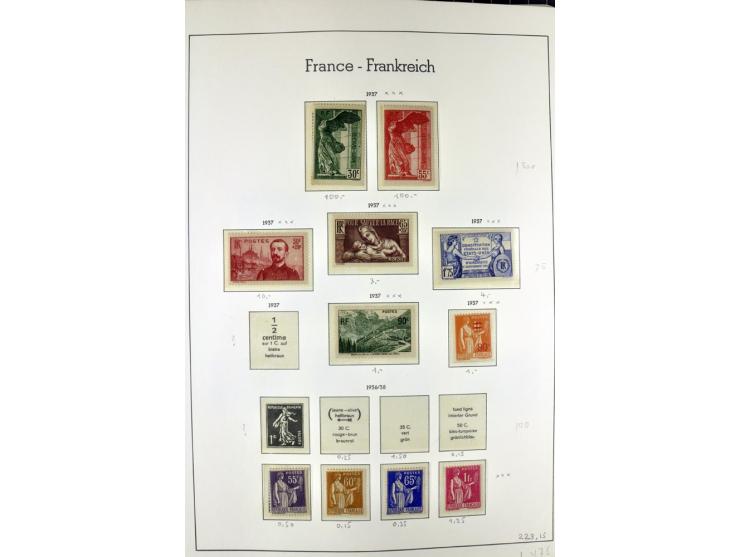 1849/1980(ca.), interessante Partie von Sammlungen, dabei ein guter Teil ungebrauchter und postfrischer Werte wie Mi.-Nr. 248