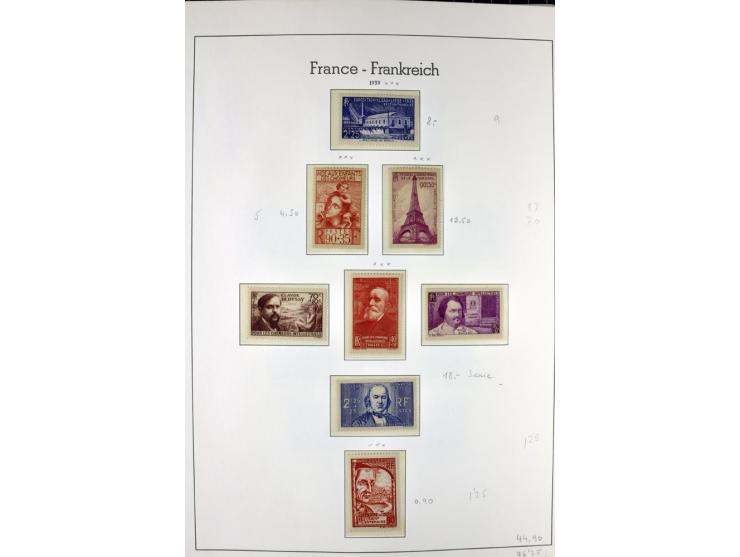 1849/1980(ca.), interessante Partie von Sammlungen, dabei ein guter Teil ungebrauchter und postfrischer Werte wie Mi.-Nr. 248