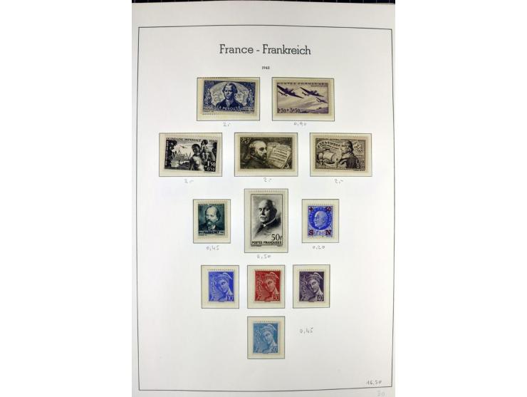 1849/1980(ca.), interessante Partie von Sammlungen, dabei ein guter Teil ungebrauchter und postfrischer Werte wie Mi.-Nr. 248