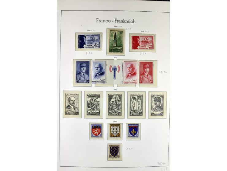 1849/1980(ca.), interessante Partie von Sammlungen, dabei ein guter Teil ungebrauchter und postfrischer Werte wie Mi.-Nr. 248