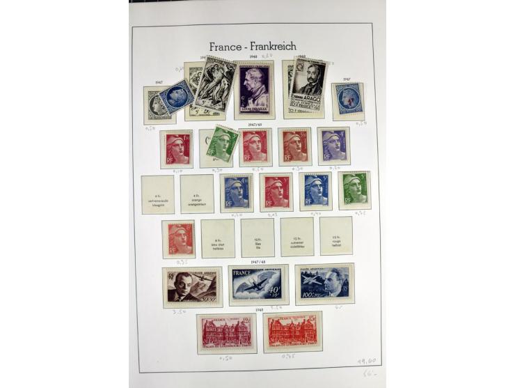 1849/1980(ca.), interessante Partie von Sammlungen, dabei ein guter Teil ungebrauchter und postfrischer Werte wie Mi.-Nr. 248