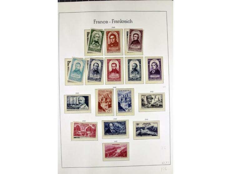 1849/1980(ca.), interessante Partie von Sammlungen, dabei ein guter Teil ungebrauchter und postfrischer Werte wie Mi.-Nr. 248