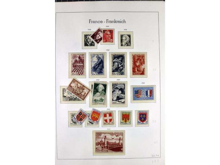1849/1980(ca.), interessante Partie von Sammlungen, dabei ein guter Teil ungebrauchter und postfrischer Werte wie Mi.-Nr. 248