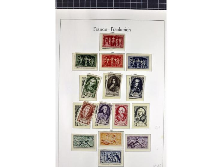 1849/1980(ca.), interessante Partie von Sammlungen, dabei ein guter Teil ungebrauchter und postfrischer Werte wie Mi.-Nr. 248