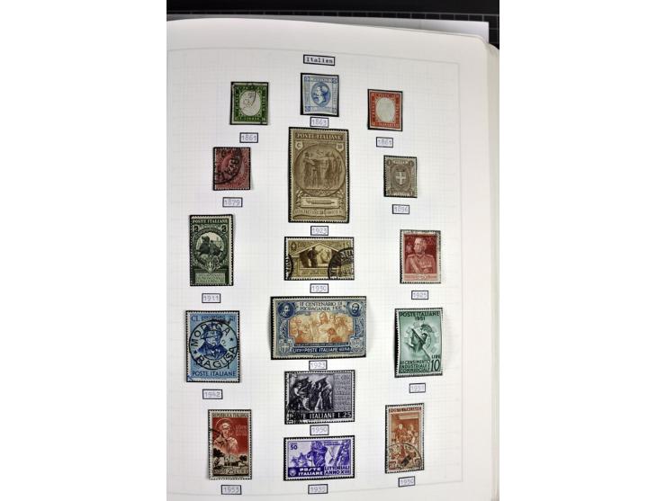 1849/1987, am Anfang meist gestempelte Sammlung mit einigen Paaren, Besonderheiten und besseren Ausgaben (u.a. Block 2 gestem