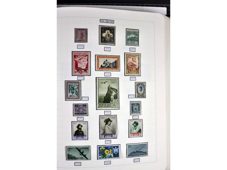 1849/1987, am Anfang meist gestempelte Sammlung mit einigen Paaren, Besonderheiten und besseren Ausgaben (u.a. Block 2 gestem