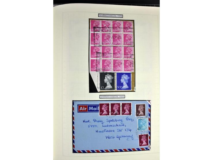 1849/1987, am Anfang meist gestempelte Sammlung mit einigen Paaren, Besonderheiten und besseren Ausgaben (u.a. Block 2 gestem