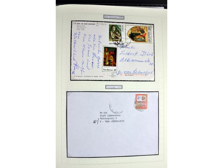 1849/1987, am Anfang meist gestempelte Sammlung mit einigen Paaren, Besonderheiten und besseren Ausgaben (u.a. Block 2 gestem