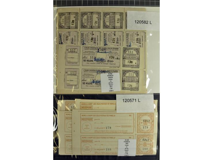 1870/1950(ca.), Partie von über 8000 Werten, meist Eisenbahnmarken und Essais
